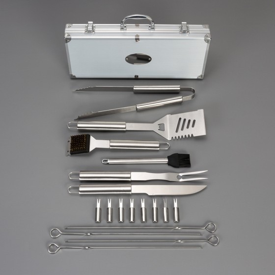 Comprar Kit de Churrasco Profissional Fortaleza - Kit Churrasco 18 Peças